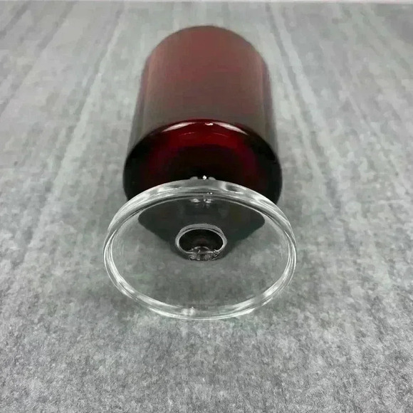 Ruby Red wine glasses clear‎ stems France 4.5” tall set of 3 - Picture 4 of 8